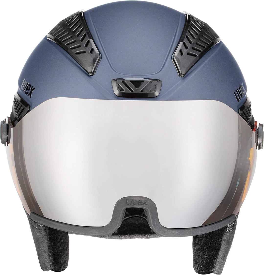 uvex Unisex – Erwachsene hlmt 600 Visor Skihelm blue mat 53-55 cm, blue mat 53-55 cm