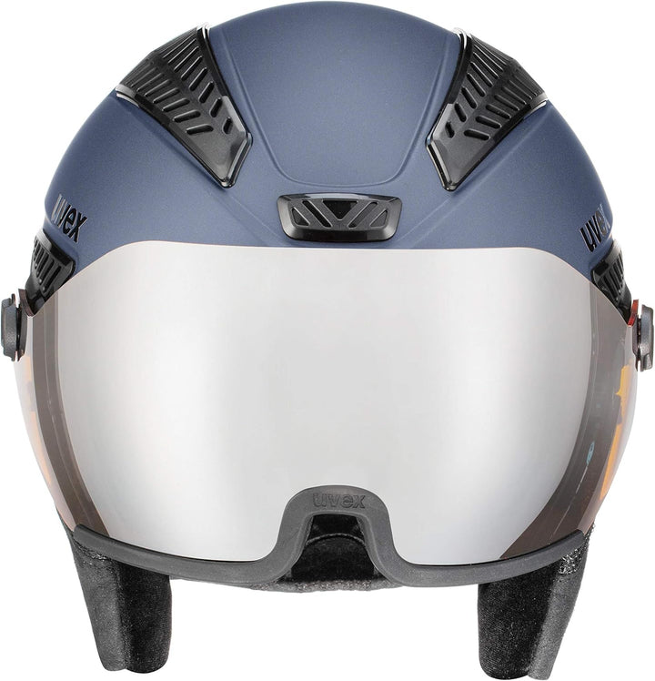 uvex Unisex – Erwachsene hlmt 600 Visor Skihelm blue mat 53-55 cm, blue mat 53-55 cm