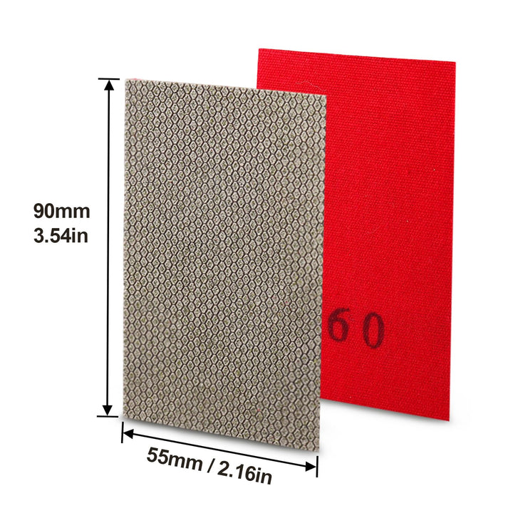 HOMESOM Diamantschleifpapier Galvanisiertes Polierblatt Schleifpapier Körnung 60 120 200 400 Ersatz-