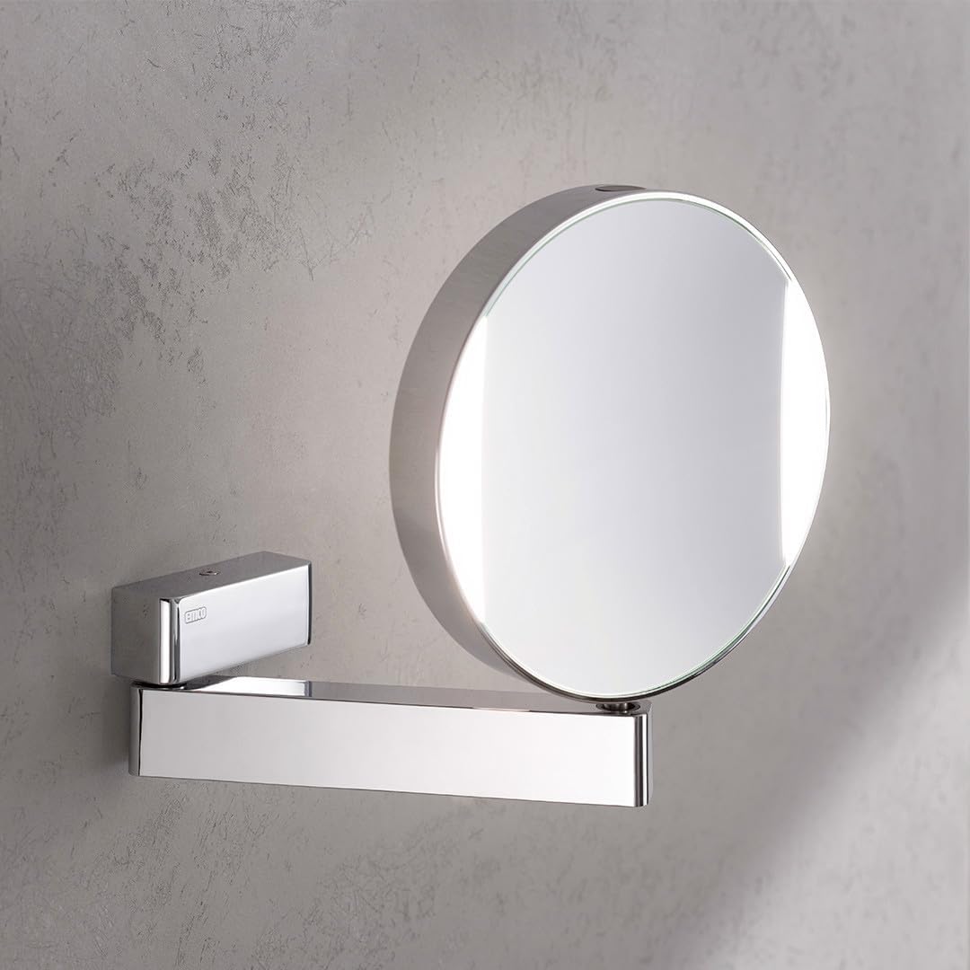 Emco 109500114 Rasier- und Kosmetikspiegel chrom unbeleuchtet, One