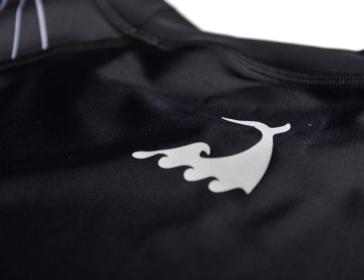 HUGE SPORTS Wildes Tier Rashguard Sonnenschutz Schnelltrocknend Kompression Schwimmshirt L Hai, L Ha