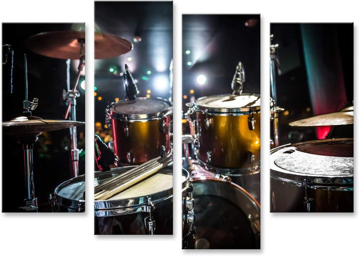 islandburner Bild auf Leinwand Schlagzeug Musik Schule Kinderzimmer Hobbyraum Bilder Wandbilder Post