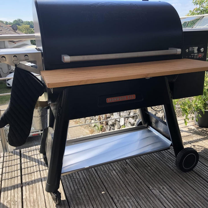 Grillrost.com Das Original Traeger Bodenplatte - Ablage für Ironwood 885 und Pro 780 Bodenplatte Iro
