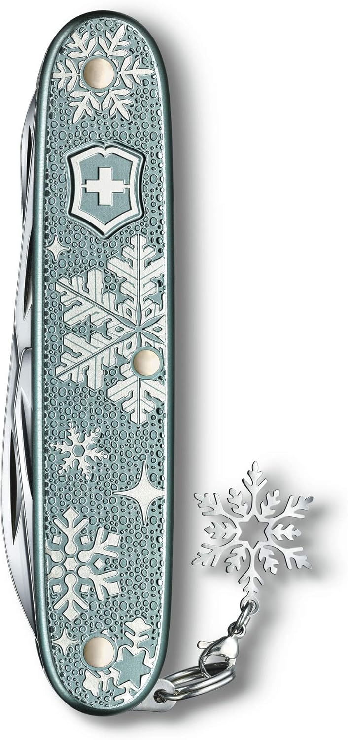 Victorinox Taschenmesser Pioneer X Winter Magic, 93mm, 2020 Special Edition, Blau-grau