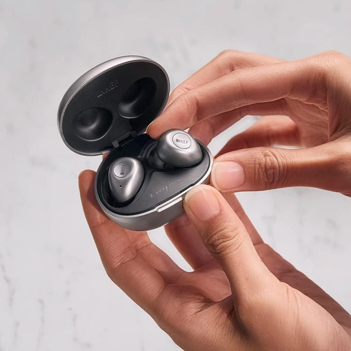 KEF MU3 Noise Cancelling True Wireless Earphones ( Bluetooth 5.0, Spritzwasser geschützt, 9+15h Betr