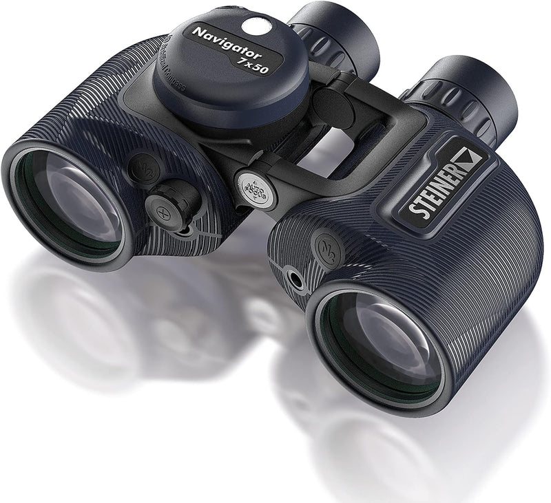 STEINER Marine-Fernglas Navigator 7x50c - HD-stabilisierter Kompass, deutsche Qualitätsoptik, Open-B