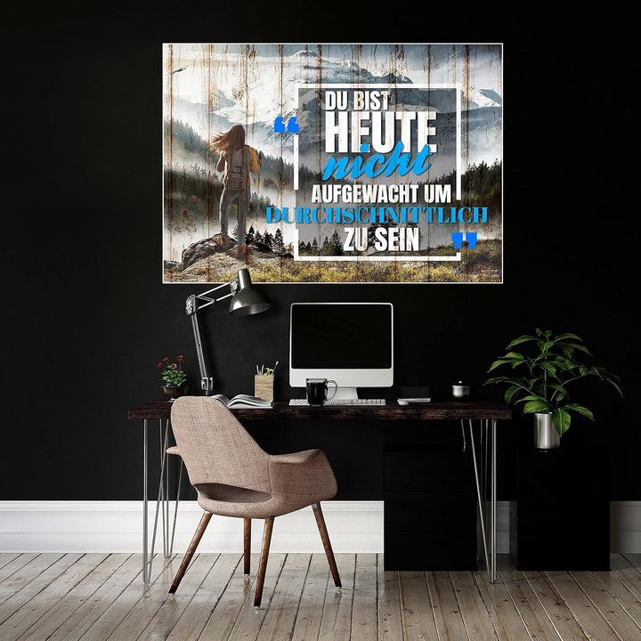 wandmotiv24 Poster als Wanddeko, Grösse Din A0, durchschnittlich, Berge, Holz, Moderne Wanddeko, Wan