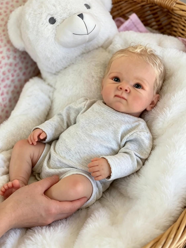 Zero pam Reborn Baby Vollsilikon Lebensecht Puppe Junge 45 cm Lebensechte Babypuppen Junge Babypuppe