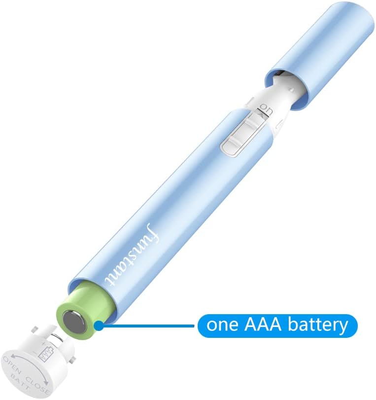 Verbesserter Augenbrauen-Trimmer, Funstant Präzision Gesichtshaarschneider für Frauen, batteriebetri