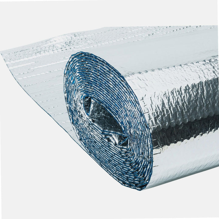 Metallisiertes Isoliermaterial 3 Schichten mit Luftblasen WERKA PRO 10m² (1,25 x 8m) 10 m2 Aluminium