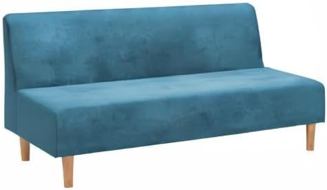 Mingfuxin Armlose Schlafsofabezüge, Stretch-Samt Futon Couchbezug Dicke weiche gemütliche Sofa Schon
