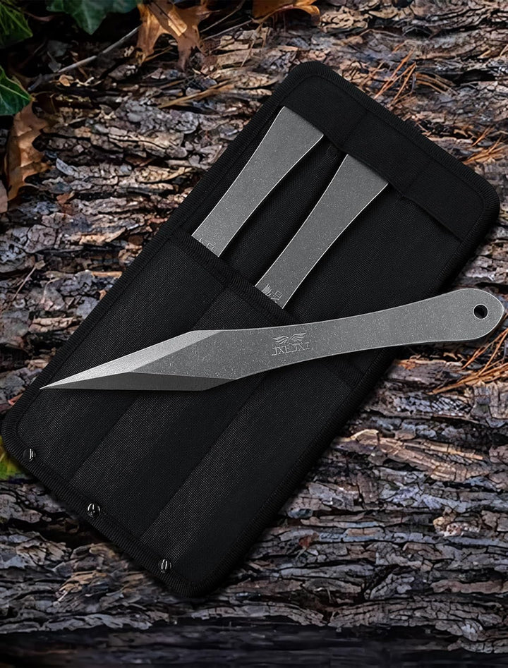 JXE JXO The Thunder: Wurf-Spikes, Dicke bis zu 0,7 cm, 25,9 cm, Edelstahl, kein Drehen, mit Nylon-Gü