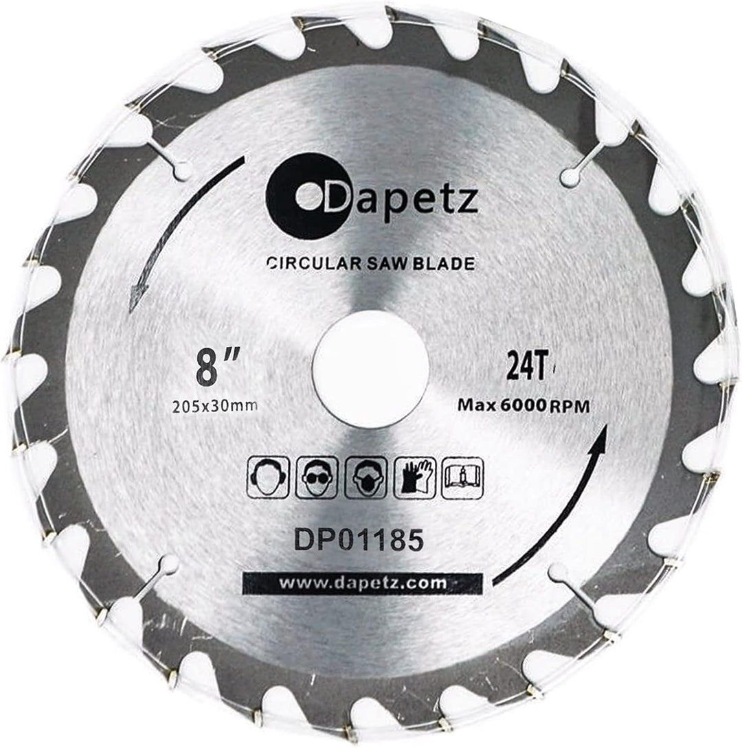 Silverl Rückpolster Kreissägeblätter TCT Kreissägeblätter 3pk 205 x 30 - 25, 18, 16 mm Ringe Kreissä