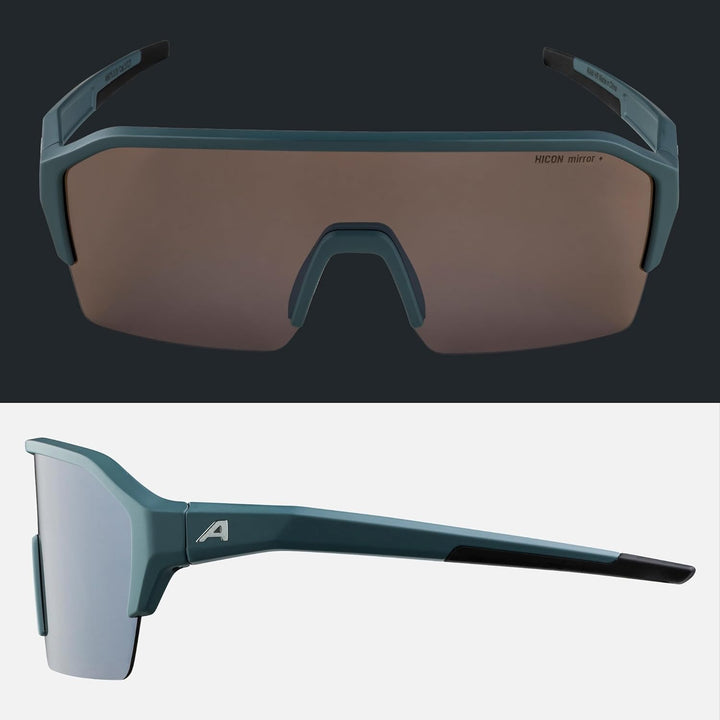 ALPINA RAM HR Q-LITE V - Verspiegelte, Kontrastverstärkende & Beschlagfreie Sport- & Fahrradbrille M