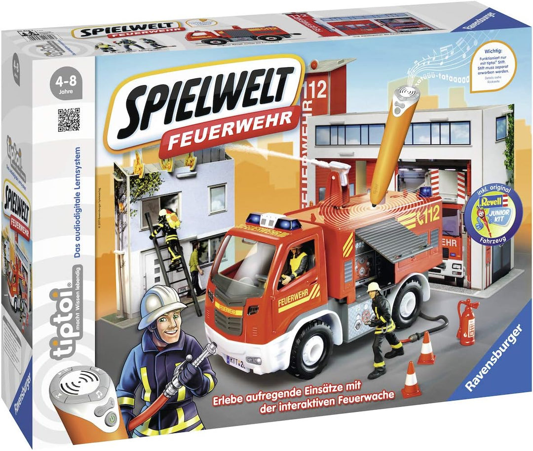 Ravensburger tiptoi Spielewelt Feuerwehr - 00824 / Erlebe spielerisch den Alltag der Feuerwehr Spiel