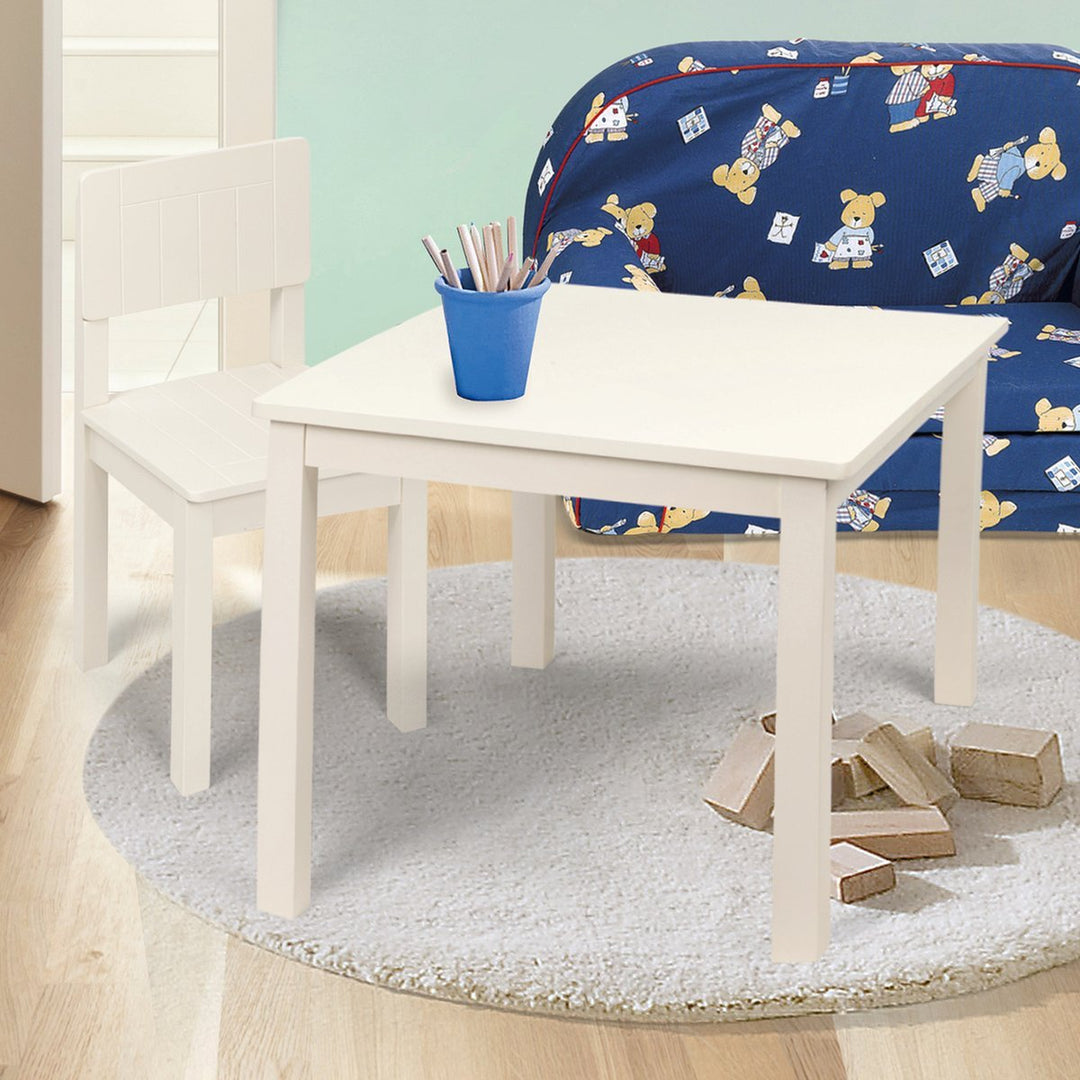 roba Kindertisch, Tisch weiss zum Spielen, Basteln & Malen im Kinderzimmer, HxBxT: 51x66x50 cm, Wei&