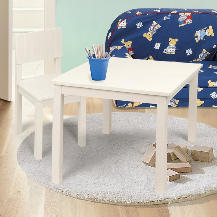 roba Kindertisch, Tisch weiss zum Spielen, Basteln & Malen im Kinderzimmer, HxBxT: 51x66x50 cm, Wei&