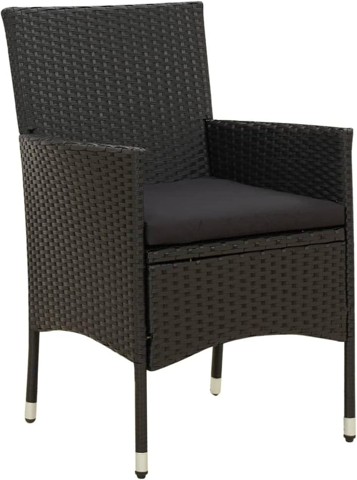 Tidyard 4 Stk. Gartenstühle Rattan Gartensessel Rattanstühle Balkonstuhl Relaxsessel Garten Essstühl