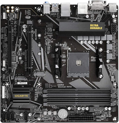 Gigabyte B550M DS3H Mainboard schwarz, único
