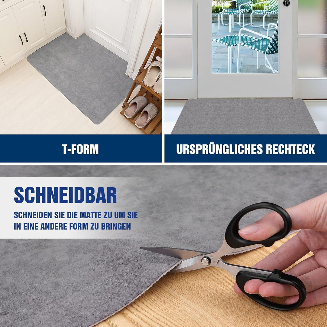 Schmutzfangmatte 90x200cm,Superdünn InnenFussmatte,Saugfähiges Rutschfester Teppich,strapazierfähige