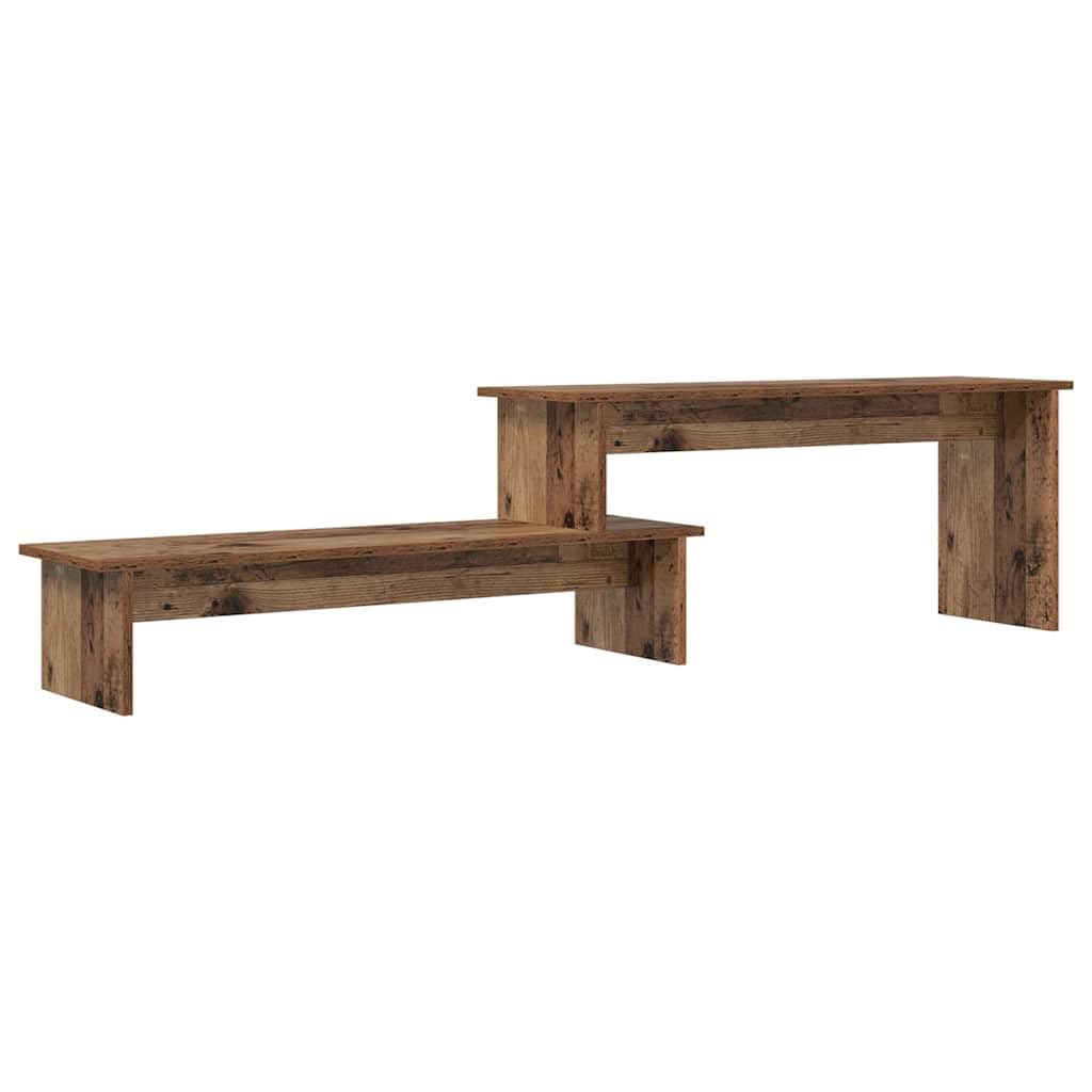 vidaXL TV-Schränk mit Regal mit Speicher Altholz 180 x 30 x 43 cm Holzwerkstoff, Altholz