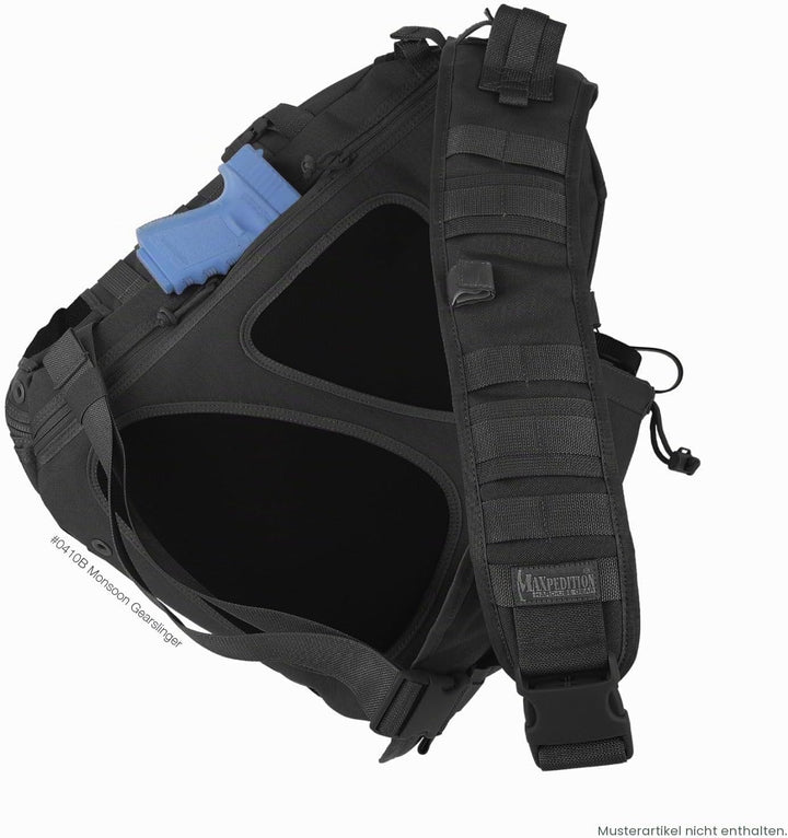 Maxpedition Gearslinger Monsoon, 16 liters Schwarz, Schwarz