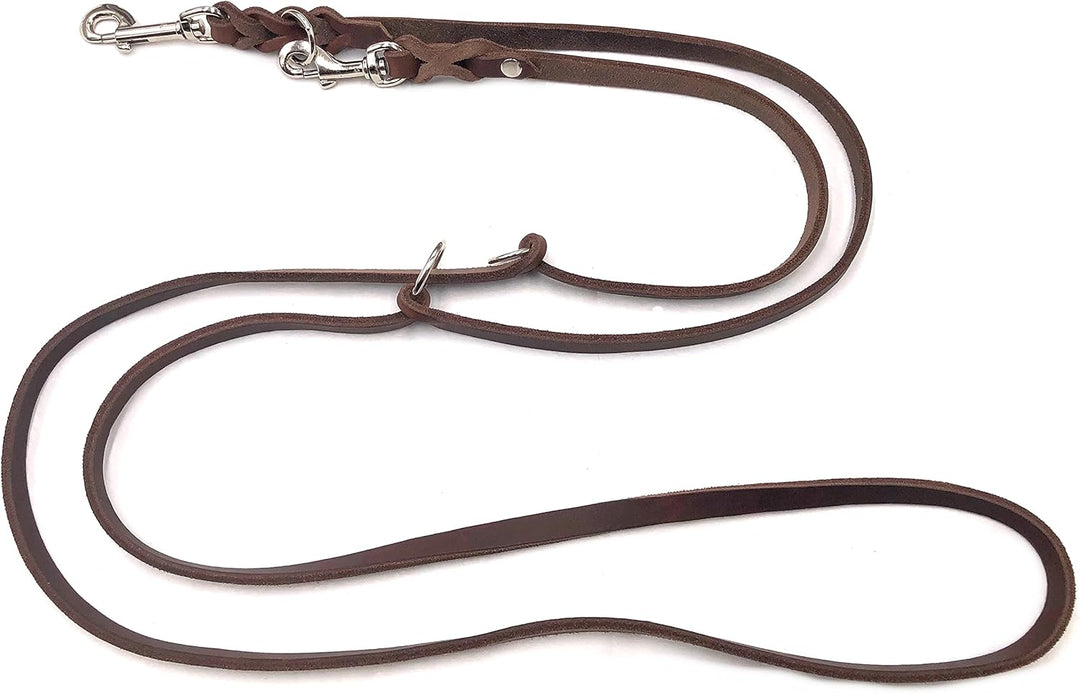 Hundeleine Fettleder kleine Hunde/grosse Hunde 2m / 2,40m / 2,80m / 3,50m / 5m Doppelleine verstellb