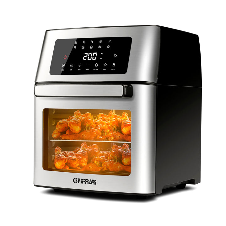G3 Ferrari G10182 Heissluftfritteuse & Airfryer-Ofen "Friggisano EVO 15L", 1700 W, 15 L, 10 Programm