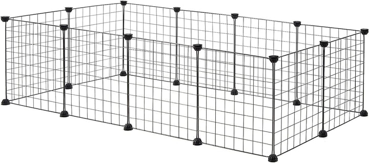 EUGAD Freigehege für Kaninchen 36cm hoch Indoor, Freilaufgehege Kaninchen draussen, Meerschweinchen