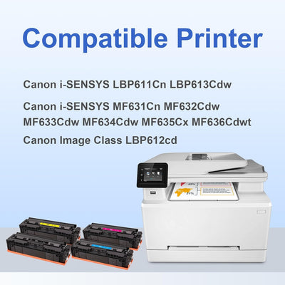 LEMERO SUPERX Toner kompatibel Canon 045 045H Toner Multipack für Canon MF633CDW Canon i-Sensys MF63
