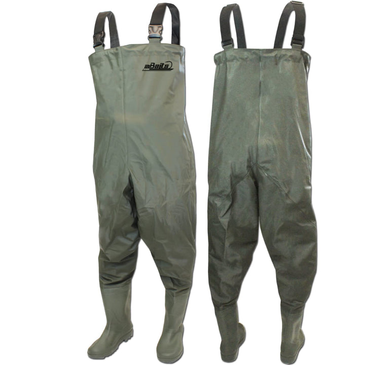 Magic Baits Wathose Wader Watstiefel Watbekleidung PVC Nylon Wasserdicht Anglerhose 43