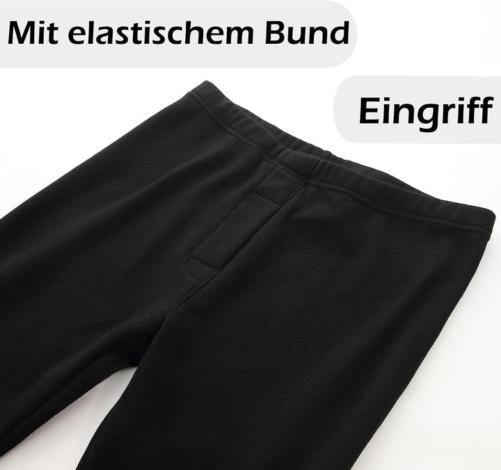 ACHTELEPHS Gefütterte Thermounterwäsche Set aus Baumwolle - Extra Warme Herren Funktionsunterwäsche