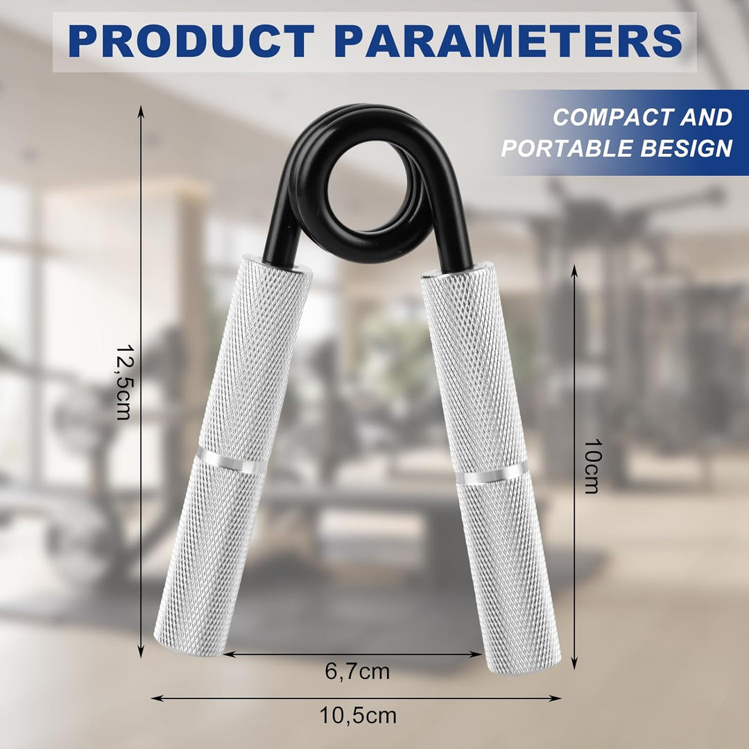 JMIATRY 6 Stück Handtrainer Fingertrainer, Griffkraft Trainer, 100-350LB Metall Grip Trainer für Mus