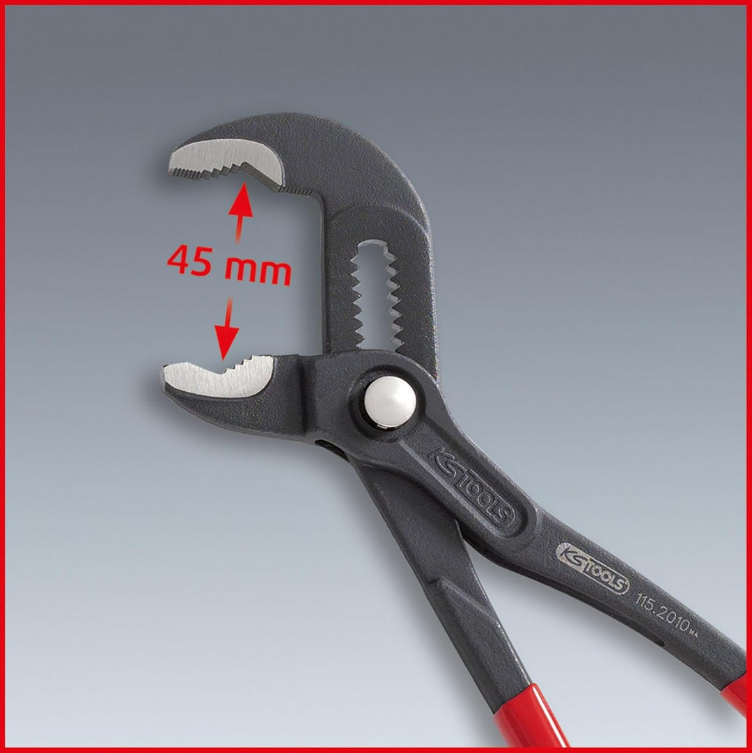 KS Tools 115.2012 Wasserpumpenzange mit Druckknopfverstellung, 300mm