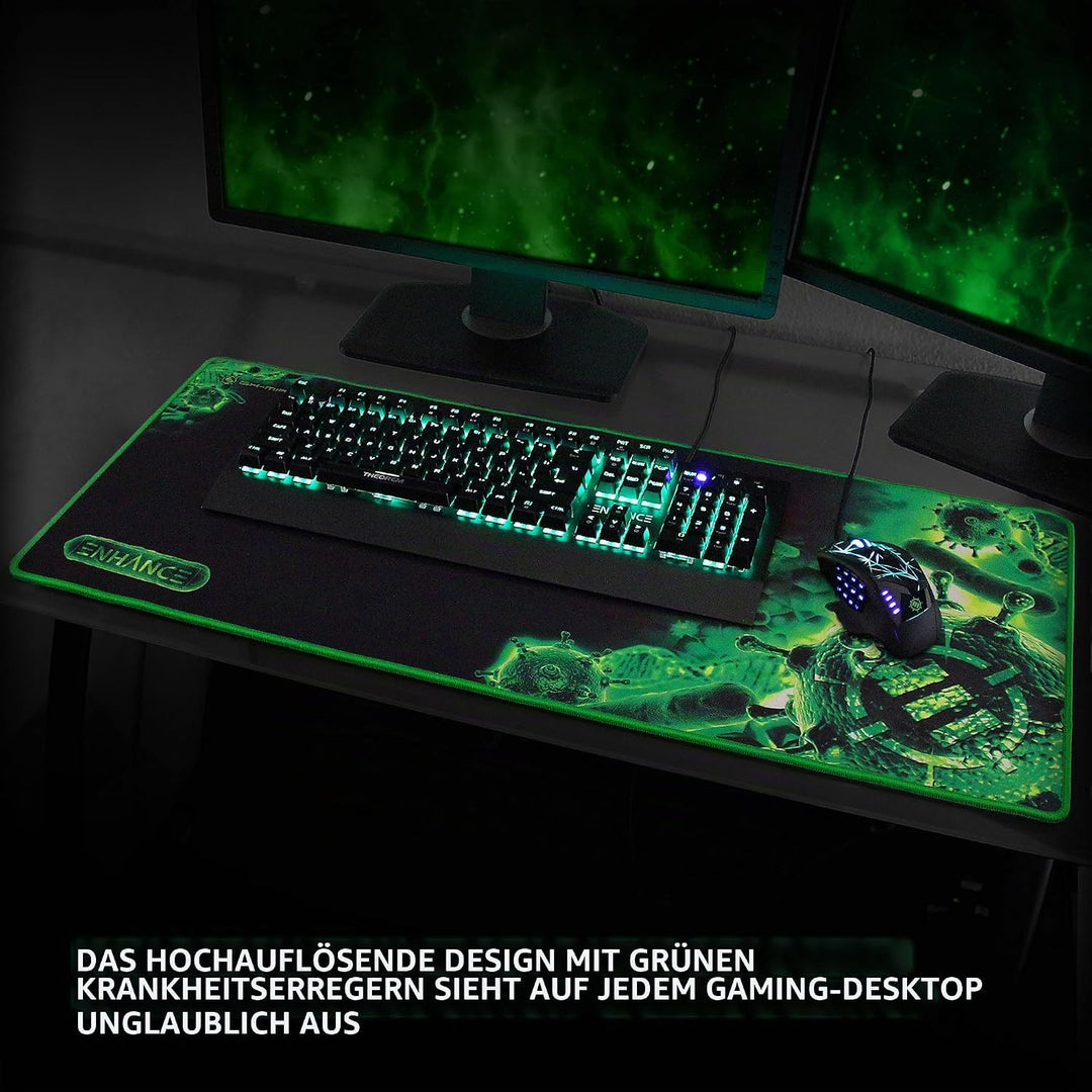 ENHANCE GX-MP2 Verlängert Gaming Mouse Pad - Grosses XL Mauspad (80 x 35 cm) für professionelle Espo