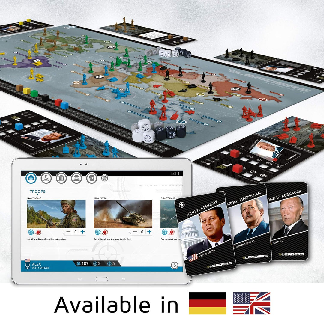 Rudy Games - LEADERS - Das Strategiespiel mit App, Brettspiel für die ganze Familie, spannendes Gese