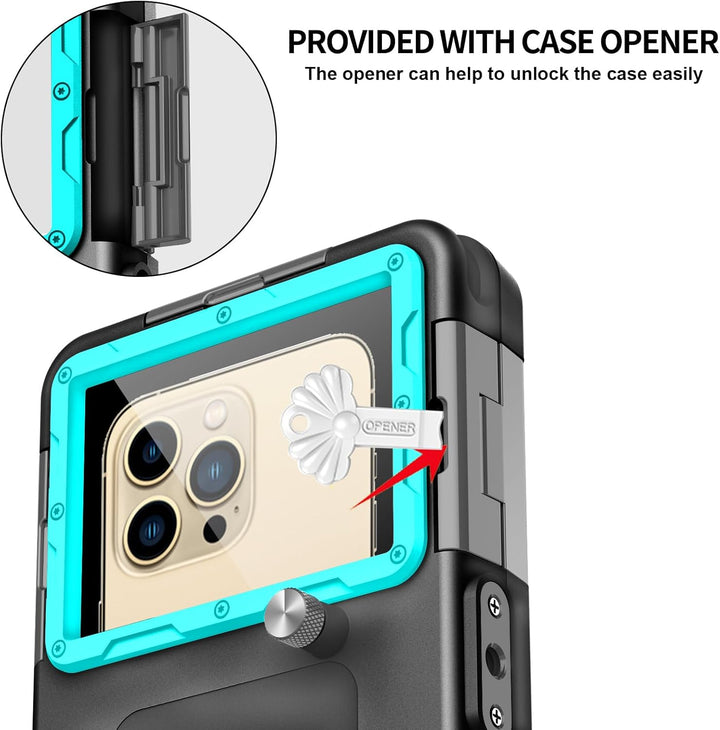 ShellBox wasserdichte Handyhülle 7.0 Zoll Unterwasser Wasserfeste Handy Wasserschutzhülle Handytasch