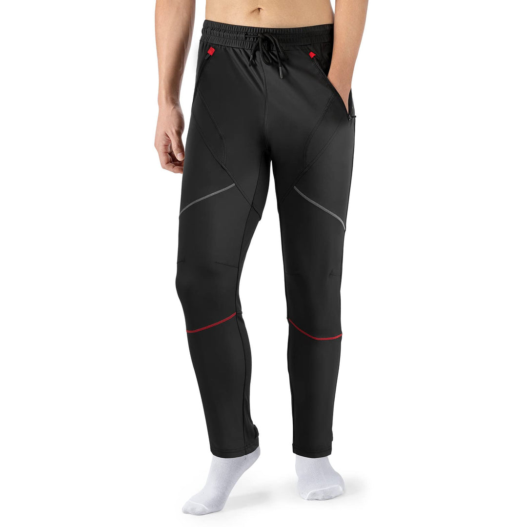 ROCKBROS Winter Fahrradhose Lange Radhose Herren Winddicht Thermo zum Radfahren Laufen Wandern XXL S