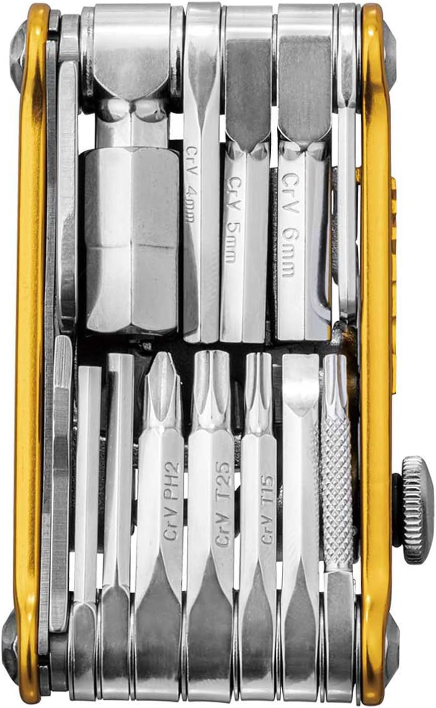 Topeak Unisex – Erwachsene Mini PT30 Multitool, Gold, 7,4 x 4 x 1,9 cm Einzelbett, Einzelbett