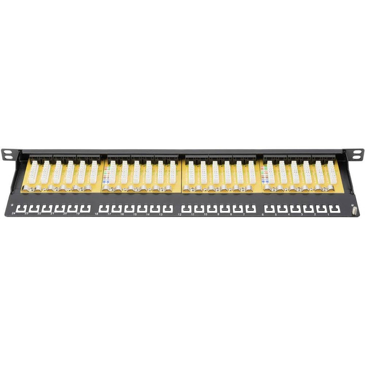 DIGITUS Patchpanel - 19-Zoll - Cat-6 - 24-Port RJ45 - Ungeschirmt - LSA Patch-Feld - Rack-Montage 0.