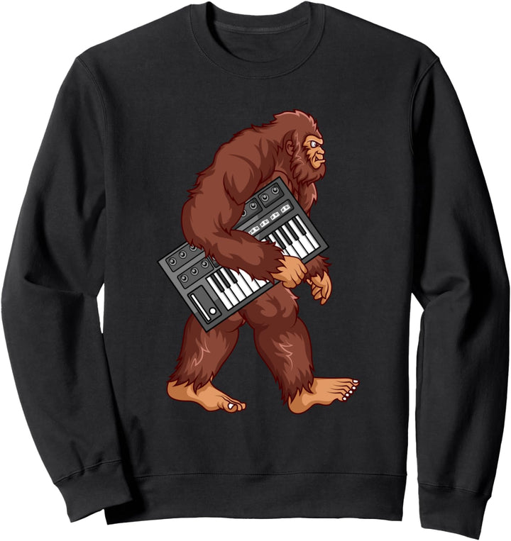 Bigfoot Synthesizer Sasquatch Synth lustig Geschenk Sweatshirt