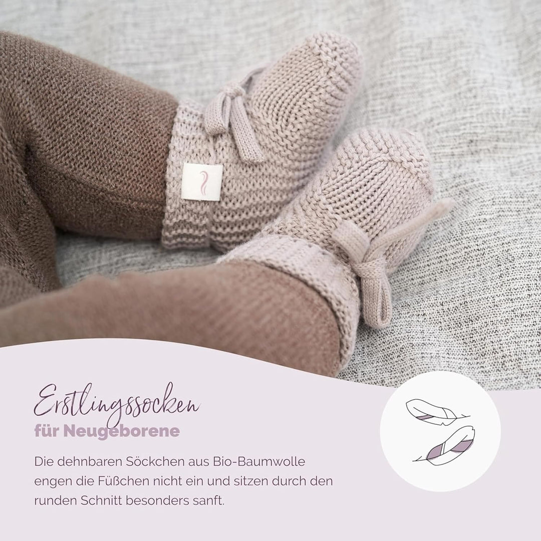 Livella Kuscheltuch „Fuchs“ mit Söckchen - Reine Bio-Baumwolle – Premium Schmusetuch, Kuscheldecke,