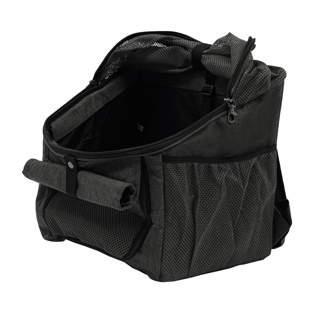Fahrradkorb Hund – Hundefahrradkorb mit Regenhaube & Netz, 7,5 kg – 4 in 1: Hundetransportbox fü
