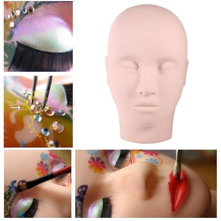 1Pc Make-up Übungsleiter,Verberte Make-up-Wimpern-Verlängerung Übungs-Mannequin-ingskopf-Mo Make-up-