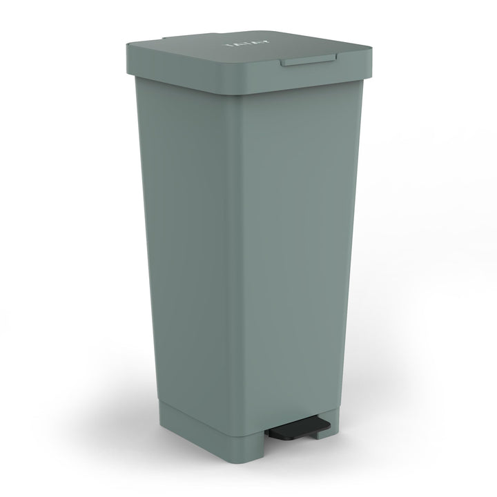 TATAY Smart 40L Mülleimer mit Pedal | Kompaktes und funktionales Design | Für Innen und Aussen | Für