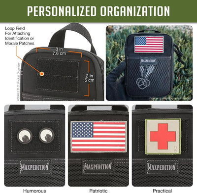 Maxpedition E.d.c. Pocket Organizer Tasche Standard-Grösse Schwarz, Standard-Grösse Schwarz