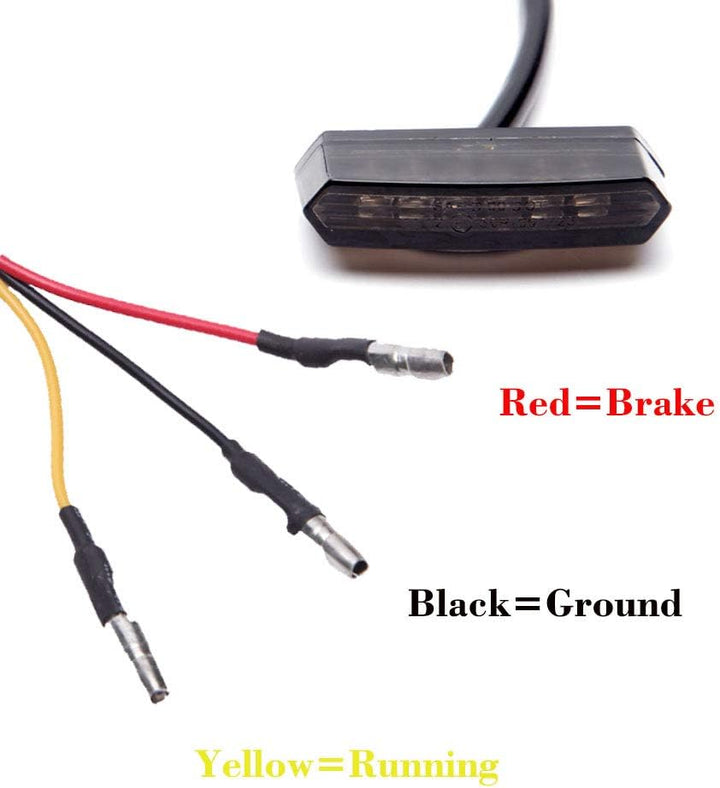 DREAMIZER 12V 6 LED Motorrad Rücklicht Universal Motorrad Heckleuchten Rückleuchte Bremsstopp Lampe