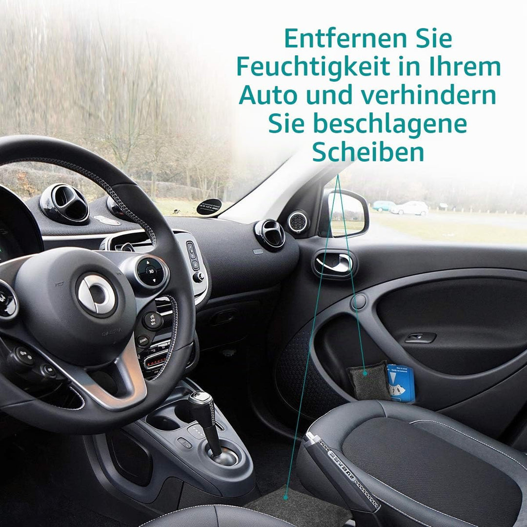 Navaris 2X 500g Auto Luftentfeuchter Kissen - Autoentfeuchter Sack Set gegen Innenraum Beschlag - wi