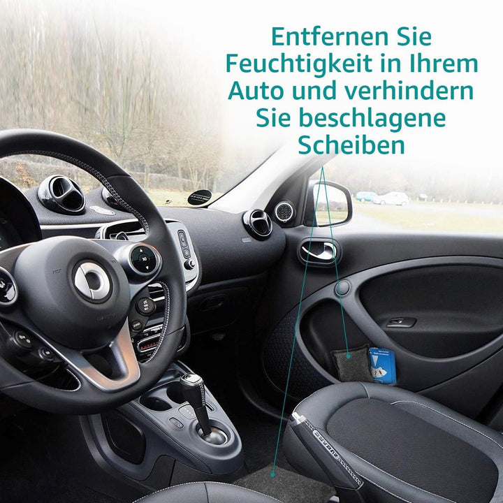 Navaris 2X 500g Auto Luftentfeuchter Kissen - Autoentfeuchter Sack Set gegen Innenraum Beschlag - wi