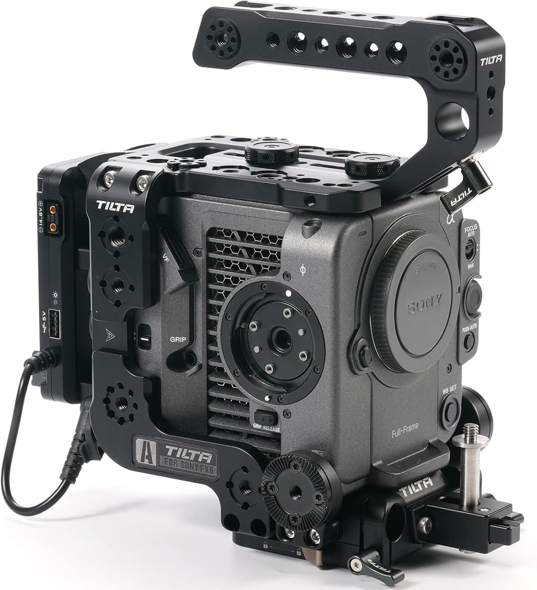 Tilta FX6 Cage, Kamerakäfig kompatibel mit Sony FX6 V-Mount Advanced Kit Filmmaking Cage mit Quick R